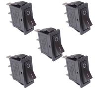 5 x Interruttore Rocker Rettangolare On/On 12V SPDT Per Cruscotto Auto