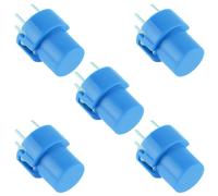 5 X Interruttore Tattile PCB Push Button Round Blue SPST Through Hole 30VDC 30mA