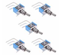5 x Interruttore Toggle Verticale Miniature PCB On-On SPDT 250VAC 6A
