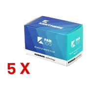5 X Kentmere PAN 100 135-36 / Pellicola negativo bianco e nero