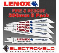 5 x LENOX 200 mm 10/14 TPI Fire & Rescue lama per sega alternativa per...
