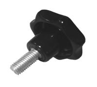 5 x manopola a stella - diametro Ø20 mm - filettatura M4 x 20 mm - vite di serraggio