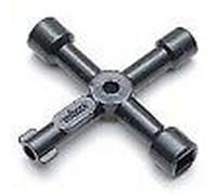 5 X Metallo Nero 4 Lato Chiave Acqua Elettrico Gas Metro Utilità Cabinet Scatola