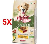 5 X Miglior Cane Le Specialita' Italiane Crochette Con Pollo E Piselli Sacco 2,