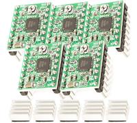 5 X Modulo Driver Motore Passo-Passo A4988 Scheda Breakout Con Dissipatore Di Ca