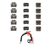 5 X OEM JBL Flip 3 Flip3 Speaker Bluetooth Micro USB Cavo Ricarica Porta - Parti