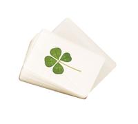 5 X Originale Laminato Vero 4 Quadrifoglio Con Certificato Di Autenticità