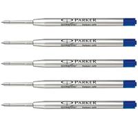 5 x PENNA A SFERA PARKER QUINK FLOW BP REFILL FINE (BLU) CON SPEDIZIONE GRATUITA