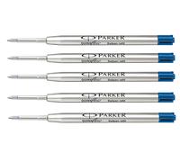 5 X Parker Jotter Classico Penna a Sfera Ricariche,Inchiostro Blu,M 1mm Punta ,
