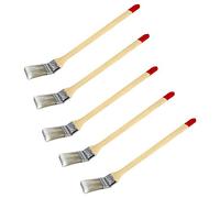 5 x pennelli per termosifone, larghezza 50 mm (lunghezza 50 cm, pennello angolare con setole cinesi, pennello per vernice, pennello angolare, manico in legno).