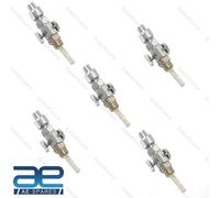 5 X Per Norton Triumph BSA Carburante Benzina Gas Tank Ottone Rubinetto Cromo ?