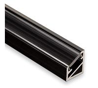 5 x Profilo-66 LED Profilo ad Angolo nero con Copertura Trasparente 2000 x 14,5 x 16,5 mm di SO-TECH®