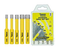 5 x SabreCut SCRDDB001 5 mm 6 mm 8 mm e 12 mm punte diamantate a raffreddamento automatico a cambio rapido, per calcestruzzo, porcellana, granito, marmo, compatibile con Bosch Dewalt e altri