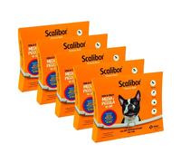 5 x SCALIBOR 48 cm Collare Antiparassitario per CANI di piccola e media taglia