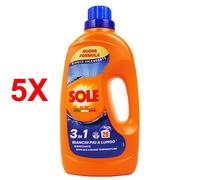 Sole Detersivo Lavatrice Bianco splendente 29 Lavaggi, Formula igienizzante, Detersivo Lavatrice Liquido Bianco Splendente, rimuove le macchie a basse temperature