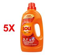 5 X Sole Detersivo Liquido Bucato Lavatrice Proteggi Colore E Brillantezza - 29