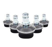 5 x STAND FZ | 11 mm | feltrini | pavimento duro - Piedini per sedie Argento