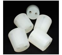5 x Tappo in Silicone con Fori - Tappo da Laboratorio, Tappo in Gomma