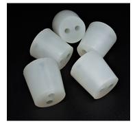 5 x Tappo in Silicone con Fori - Tappo da Laboratorio, Tappo in Gomma