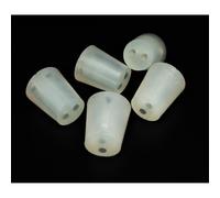 5 x Tappo in Silicone con Fori - Tappo da Laboratorio, Tappo in Gomma