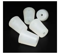 5 x Tappo in Silicone con Foro - Tappo da Laboratorio, Tappo in Gomma