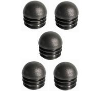 5 x terminali per tubo rotondo, 16 mm, 18 mm, 20 mm, 25 mm, 30 mm, 35 mm, 40 mm, in plastica a lamelle con cappuccio per mobili (diametro D = 35 mm).
