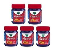 5 x Vicks VapoRub Xtra Strong per tosse, raffreddore, naso che cola e mal di ...