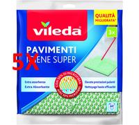 5 X Vileda Pavimenti Igiene Super 3 Pz.