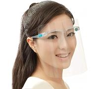 5 x Visiera protettiva integrale resistente, trasparente, per proteggere da saliva, esalazioni, sputi e appannamento, per attività quotidiane