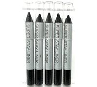 5 x Wunder2 Super-Stay Liner Eyeliner Mini Travel Size Essential Nero - 7cm