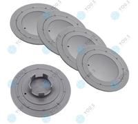 5 X YOU.S Original Tappi Di Ruota 152,0 - 58,0 Mm - Argento