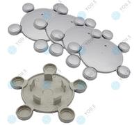 5 X YOU.S Original Tappi Di Ruota Coprimozzo 140,0 - 60,0 Mm - Argento