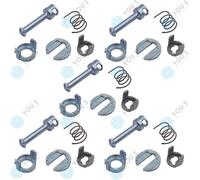 5 X You.S Originale Rep. Set Chiusura Cilindro Serratura Frontale SX per BMW 3er