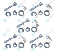 5 X You.S Ricambio Porta Cilindro Anteriore Destro per VW Polo Box (6NF)