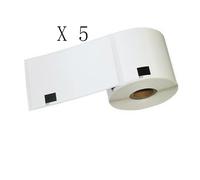 5 XEtichette Compatibili per Brother DK-11202 62mmX100mm QL-570 500 Senza Telaio