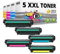 5 XL Toner Set Per HP Color LaserJet CP 3520 CM 3530 FS MFP 3525DN 3525N 3525X N