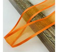 5 yards/lotto 20 mm nastro di organza con bordo in raso per fiocco matrimonio decorazione natalizia fatto a mano fai da te artigianato incartamento-14