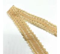 5 yards/lotto 20 mm pizzo elastico nastro elastico spandex pieghevole per cucire pizzo bordo cintura accessorio per abbigliamento-cachi-2 yards