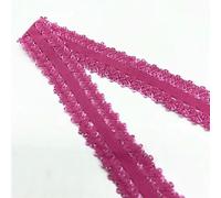 5 yards/lotto 20 mm pizzo elastico nastro elastico spandex ripiegabile per cucire pizzo bordo cintura accessorio per abbigliamento-rosa-5 yards