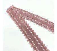 5 yards/lotto 20 mm pizzo elastico nastro elastico spandex ripiegabile per cucire pizzo bordo cintura accessorio per abbigliamento-malva-5 yards