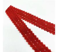 5 yards/lotto 20 mm pizzo elastico nastro elastico spandex ripiegabile per cucire pizzo bordo cintura accessorio per abbigliamento-rosso-5 yards