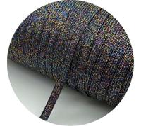 5 yards/lotto 6 mm nastro elastico glitterato elastico da cucire elastico in gomma per cintura corda elastica fai da te cordino-52-2 yards