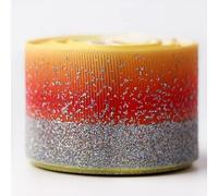 5 Yards/Rotolo 38mm 75mm Tessuto Glitter Nastro del Grosgrain per Capelli Fai da Te Bowknot Spogliatoio Arti Cucito Decorazione Festa di Compleanno-Arancione,25mm