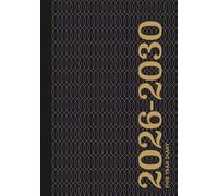 5 Year Diary 2026-2030 A5 | Smart Navy & Gold: Month to View Planner with UK Holidays, Vision Board, Moon Phases, Birthdays & Celebrations, Contacts, Passwords (Five Years)