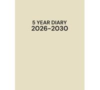 5 Year Diary 2026-2030: Five Years from January 2026 to December 2030 with UK Holidays