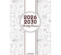 5 Year Diary 2026-2030: Month to View Planner from January 2026 to December 2030 || 60 Months Appointment Book with UK Holidays & Inspirational Quotes || Large Size Schedule Organiser