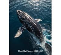 5-Year Monthly Planner 2025-2029: 5 Year Calendar Organizer, Marine Life ( Whale design)