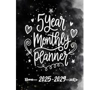 5 Year Monthly Planner 2025-2029: Five Year 60 Months Calendar from January 2025 to December 2029 Agenda Schedule Organizer with holidays and Moon Phases