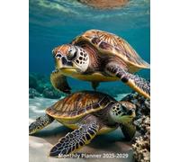 5-Year Monthly Planner 2025-2029: Hardcover 5 Year Calendar Organizer, Marine Life ( Sea turtle design)