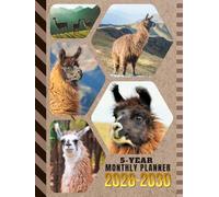 5-Year Monthly Planner 2026-2030: Hardcover / Dated Large / 60 Month Agenda / With Notes Pages - To Do List / Llama Alpaca - Animal Themed Cover